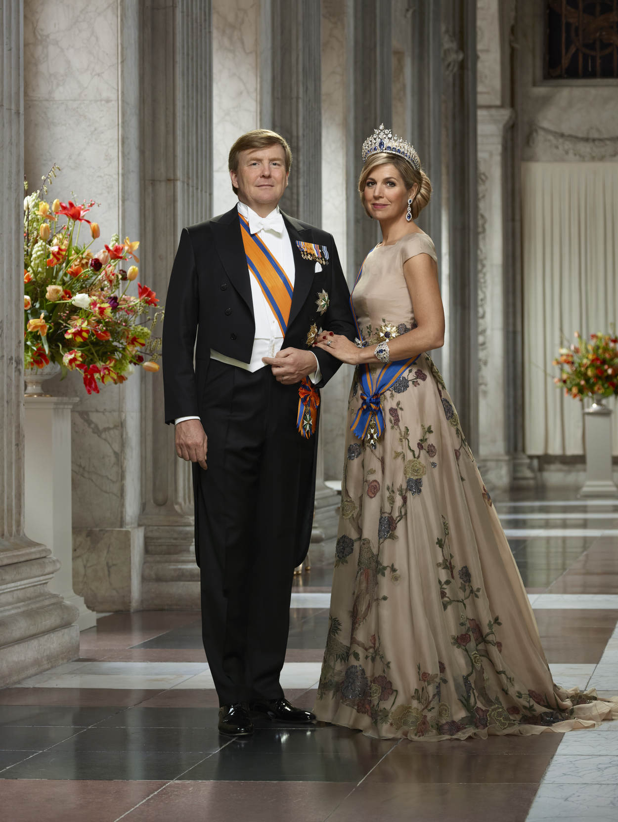 Staatsiefoto Zijne Majesteit Koning Willem-Alexander en Hare Majesteit Koningin Máxima